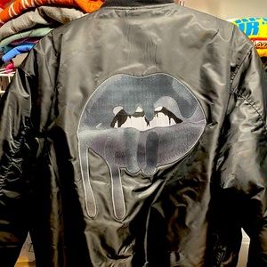 Kylie Cosmetics Lips Satin Bomber Jacket